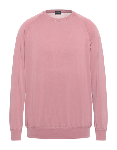 Shop Drumohr Man Sweater Pink Size 44 Cotton