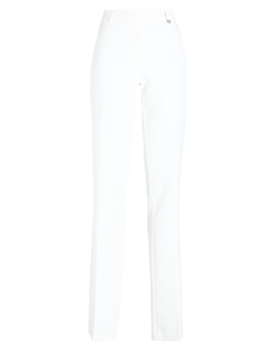 Shop Cristinaeffe Woman Pants White Size 8 Polyester, Elastane