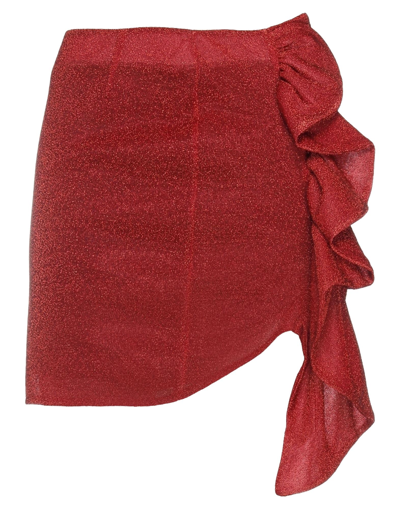 Shop 5rue Woman Mini Skirt Red Size M Polyamide