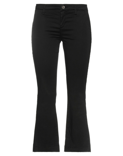 Shop Liu •jo Woman Pants Black Size 24 Cotton, Elastane