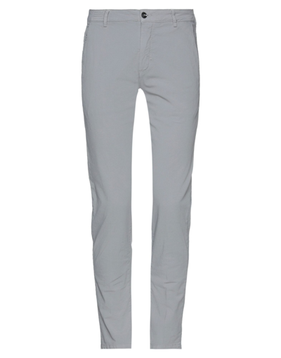 Shop Yan Simmon Man Pants Grey Size 40 Cotton, Elastane