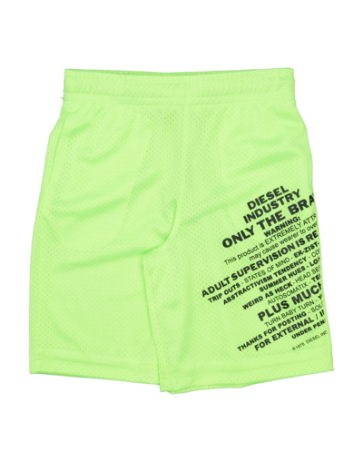 Shop Diesel Shorts & Bermuda Shorts In Light Green