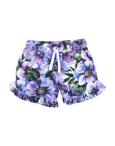 Shop Dolce & Gabbana Toddler Girl Shorts & Bermuda Shorts Purple Size 6 Cotton, Elastane