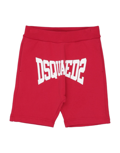 Shop Dsquared2 Toddler Boy Shorts & Bermuda Shorts Red Size 6 Cotton, Elastane