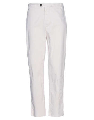 Shop 2w2m Man Pants Ivory Size 30 Cotton, Elastane In White