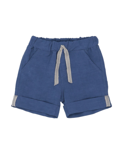 Shop Aletta Newborn Girl Shorts & Bermuda Shorts Blue Size 3 Viscose, Linen