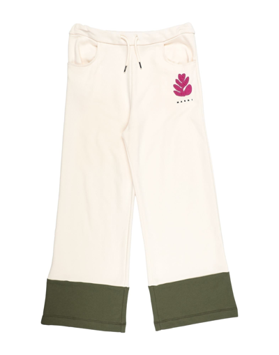 Shop Marni Pants In Ivory