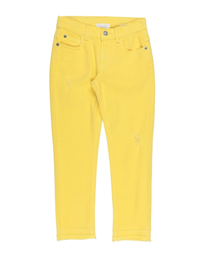 Shop Gaudì Toddler Girl Jeans Yellow Size 6 Cotton, Elastic Fibres