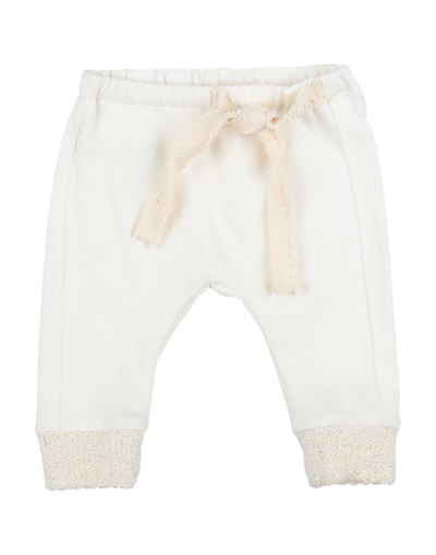 Shop Aletta Newborn Girl Pants Ivory Size 3 Cotton, Elastane In White