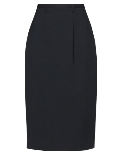Shop Brian Dales Woman Midi Skirt Black Size 8 Polyester, Wool, Elastane