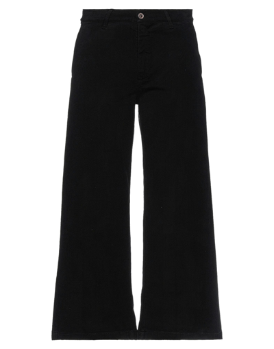 Shop European Culture Avantgar Denim By  Woman Pants Black Size 29 Cotton, Polyester, Elastane