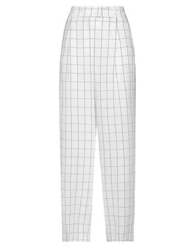 Shop Accuà By Psr Woman Pants White Size 10 Viscose, Hemp