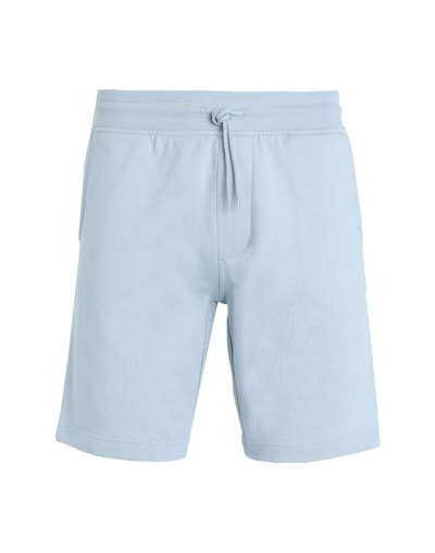 Shop Selected Homme Man Shorts & Bermuda Shorts Sky Blue Size S Organic Cotton