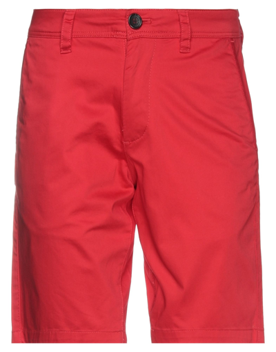 Shop Armani Exchange Man Shorts & Bermuda Shorts Red Size 30 Cotton, Elastane