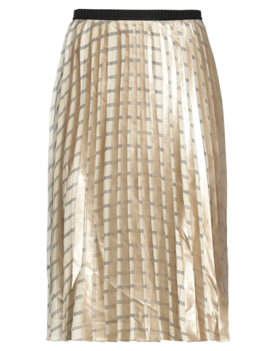 Shop Antonio Marras Woman Midi Skirt Gold Size 6 Polyester