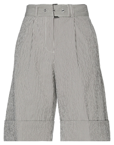 Peserico Woman Shorts & Bermuda Shorts Charcoal Size 6 Cotton, Nylon, Elastane In Grey