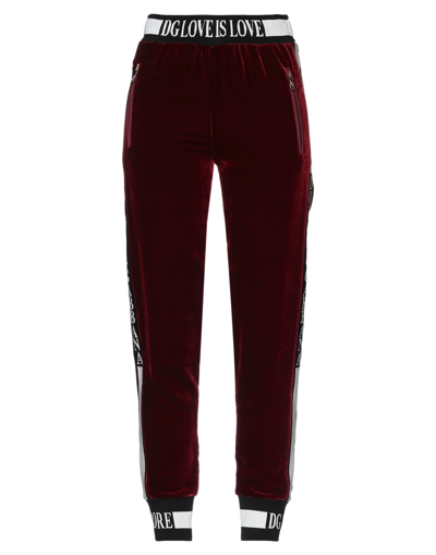 Shop Dolce & Gabbana Woman Pants Brick Red Size 0 Viscose, Silk, Elastane