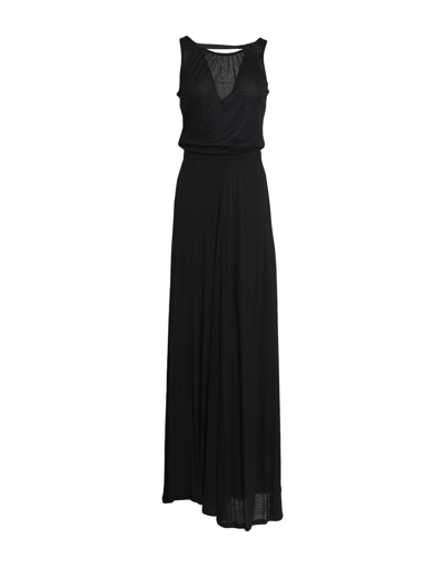Naf Naf Long Dresses In Black | ModeSens