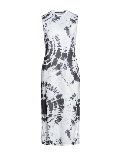 Shop Bolongaro Trevor Woman Midi Dress Light Grey Size M Polyester