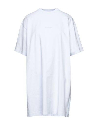Acne Studios Short Dresses In Sky Blue