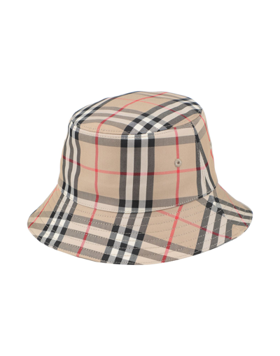 Shop Burberry Toddler Girl Hat Khaki Size 4 Cotton, Polyester In Beige