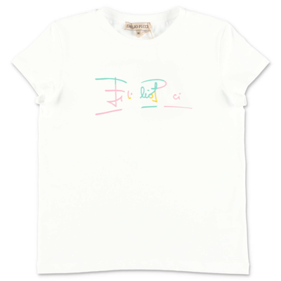 Shop Emilio Pucci T-shirt Bianca In Jersey Di Cotone In Bianco