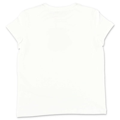 Shop Emilio Pucci T-shirt Bianca In Jersey Di Cotone In Bianco