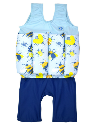 Shop Splash About Toddler & Little Boys And Girls Short John Float Suit With Adjustable Buoyancy Swimsuit In Blue