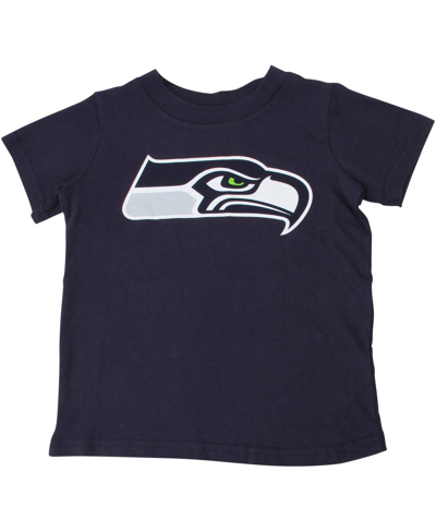 Shop Outerstuff Boys And Girls Toddler Seattle Seahawks College Navy Team Logo T-shirt