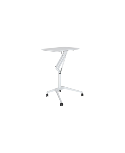 Shop Unique Furniture Hanie Laptop Cart Workpad With Adjustable Height In White
