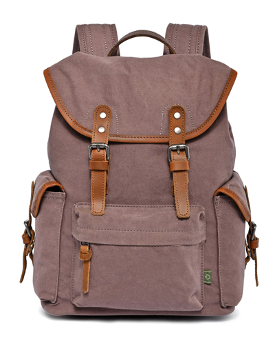 Shop Tsd Brand Shady Cove Canvas Backpack In Brown