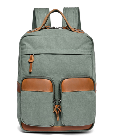 Shop Tsd Brand Foothill Ranch Canvas Backpack In Teal