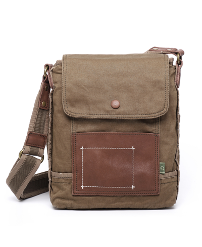 Shop Tsd Brand Lake Toya Canvas Crossbody Bag In Olive