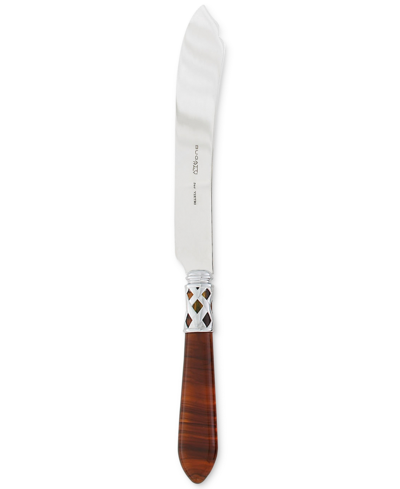 Vietri Aladdin Brilliant Cake Knife In Med Brown