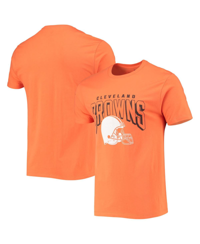 Shop Junk Food Men's Orange Cleveland Browns Bold Logo T-shirt