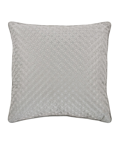 Shop J Queen New York Lyndon Decorative Pillow, 16" X 16" In Silver-tone