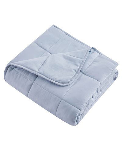 Shop Dream Theory Arctic Comfort Cooling Weighted Blanket, 15 Lb Bedding In Blue