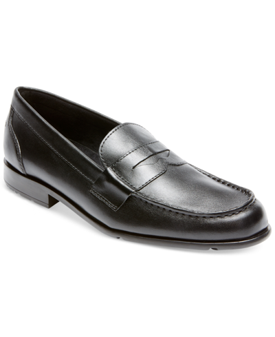 Shop Rockport Men's Classic Penny Loafer Shoes In Black Ii