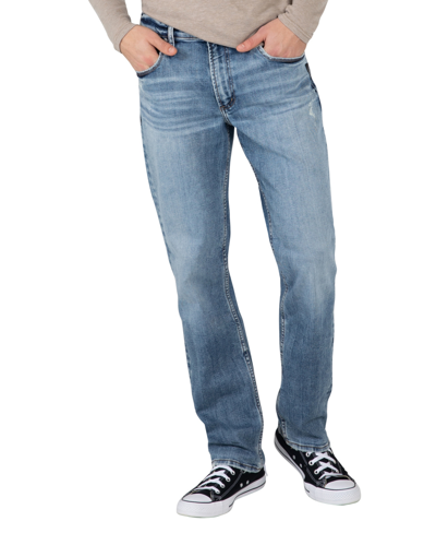 Shop Silver Jeans Co. Men's Machray Classic Fit Straight Leg Stretch Jeans In Indigo