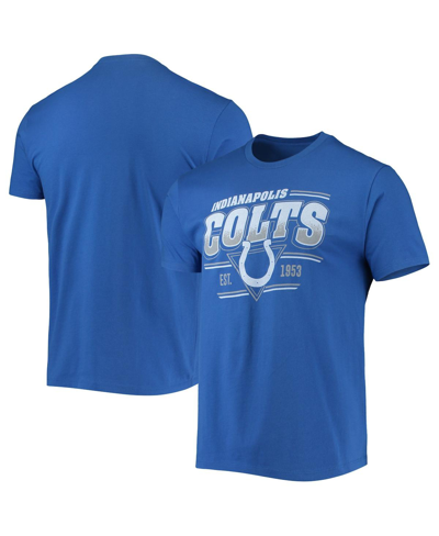 Shop Junk Food Men's Royal Indianapolis Colts Throwback T-shirt