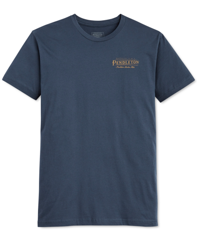 Shop Pendleton Men's Vintage Logo T-shirt In Indigo