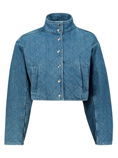 Shop Les Coyotes De Paris Kids Jacket For Girls In Blue
