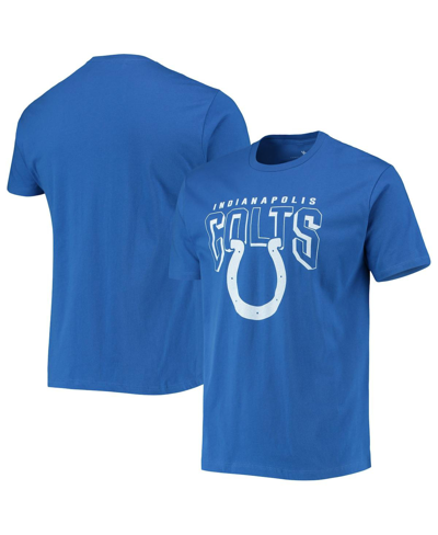 Shop Junk Food Men's Royal Indianapolis Colts Bold Logo T-shirt