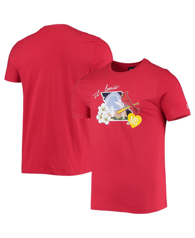 Shop New Era Men's  Red St. Louis Cardinals City Cluster T-shirt