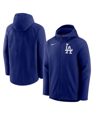 Shop Nike Men's Royal Los Angeles Dodgers Authentic Collection Full-zip Hoodie Performance Jacket