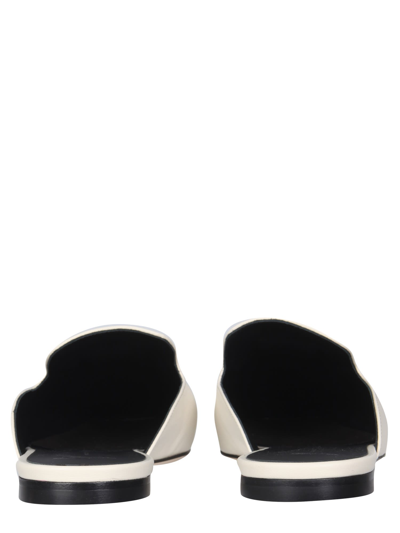 Shop Giuseppe Zanotti Leather Slippers In Bianco