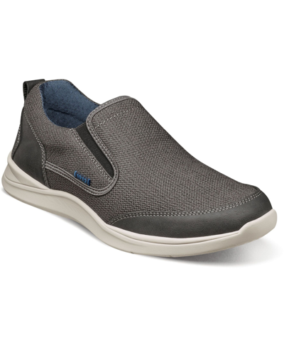 Shop Nunn Bush Men's Conway 2.0 Knit Slip-on Loafers In Gray