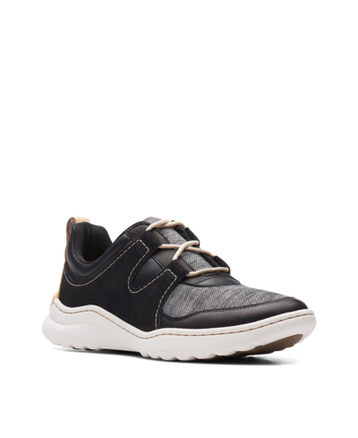 Shop Clarks Women's Collection Teagan Lace Sneakers In Black Combination