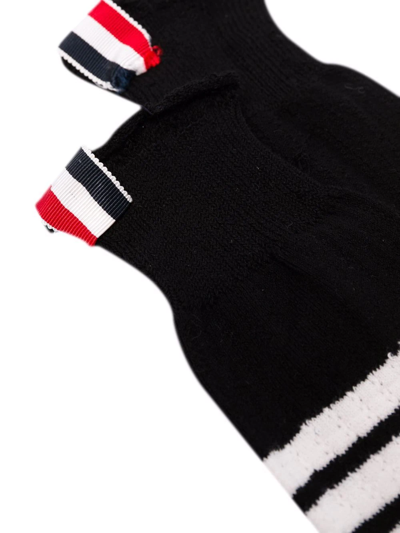 Shop Thom Browne 4-bar Calf-length Socks In Black