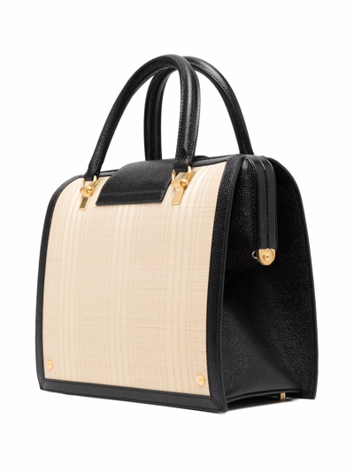 Shop Thom Browne Mrs. Thom Jr. Tote Bag In Neutrals